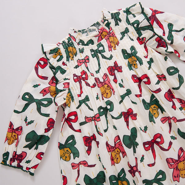 Christmas Bows and Bells Jaipur Dress