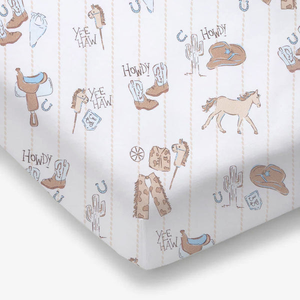 Cowboy Nursery  Crib Sheet