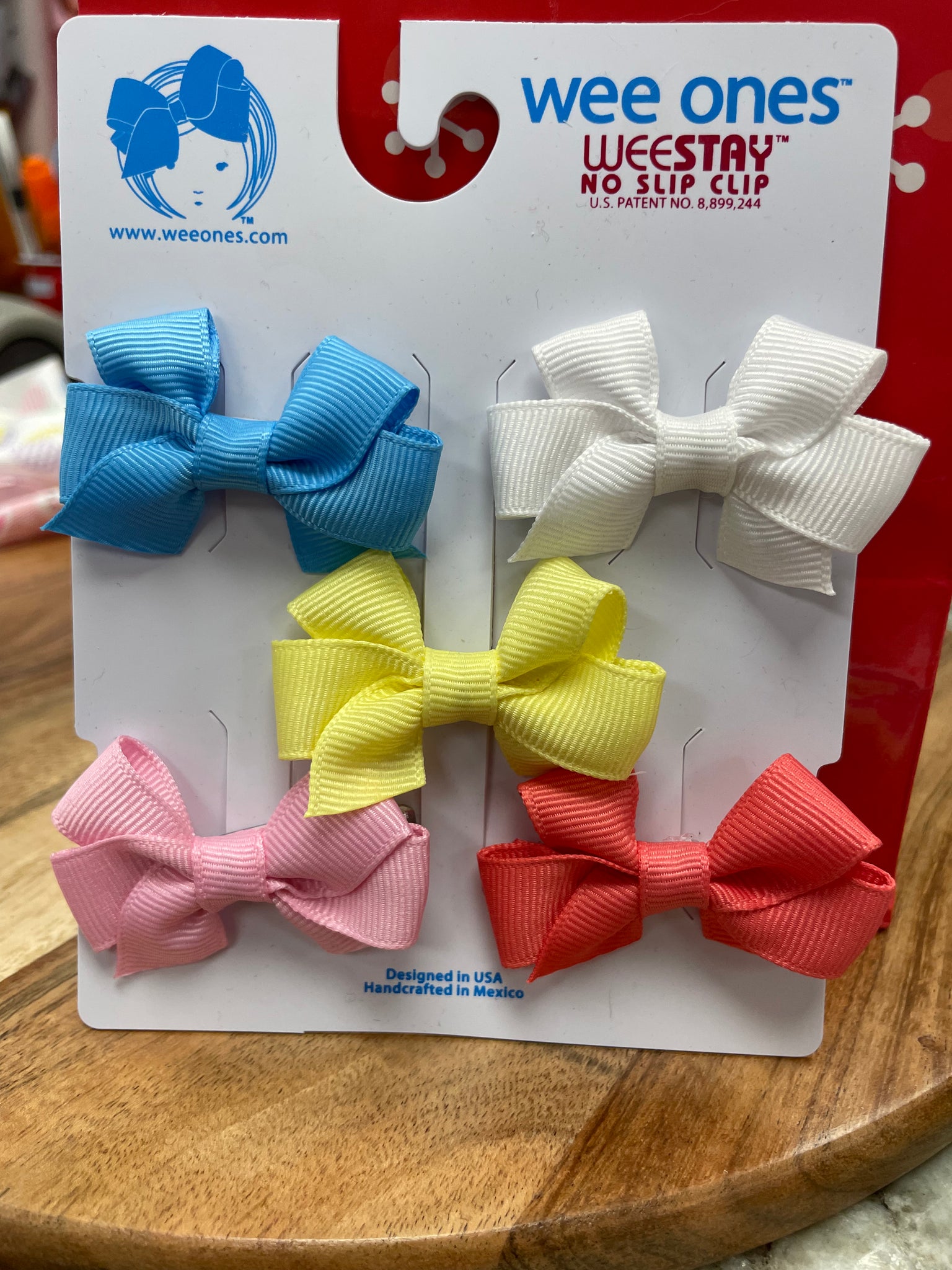 Five Tiny Front-tail Grosgrain Bows