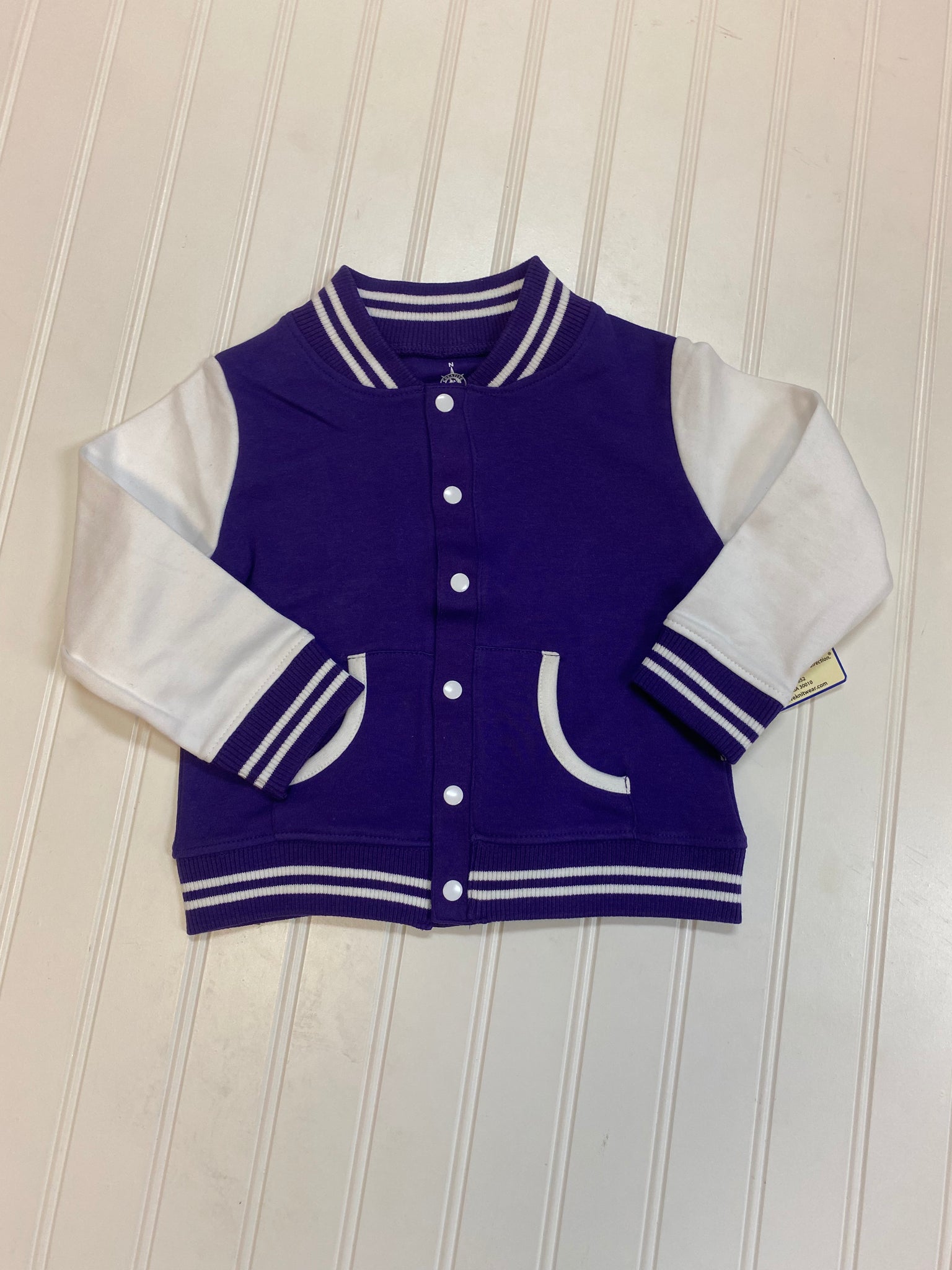 Purple and 2025 white letterman jacket