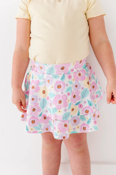 Pastel Petals 2-Tiered Skort