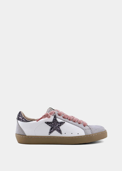 Pewter Glitter Paula Mini Sneaker