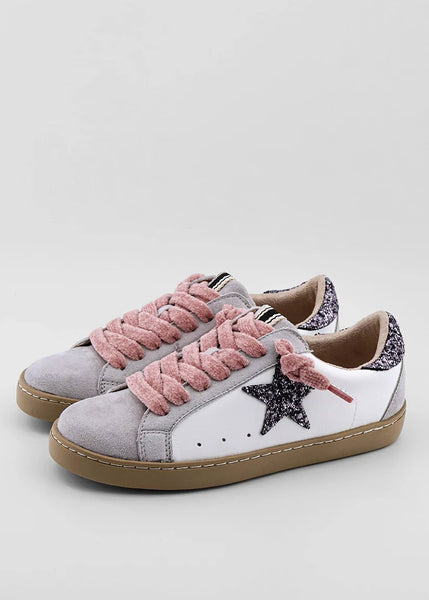 Pewter Glitter Paula Mini Sneaker