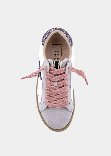 Pewter Glitter Paula Mini Sneaker