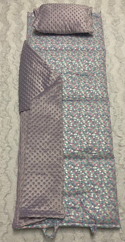 Quilted Nap Mat - Mermaid Scales