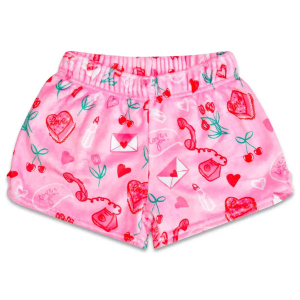 IS Love Doodles Plush Shorts
