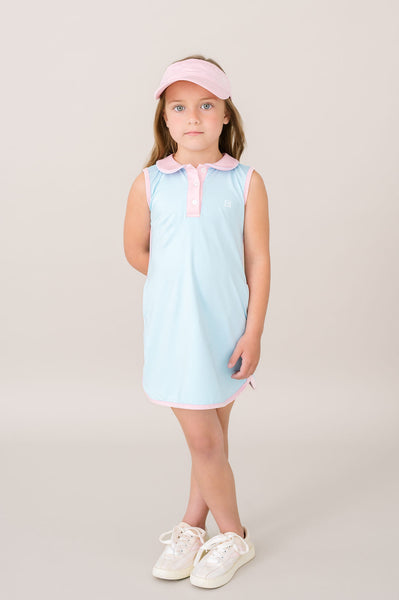 Presley Dress-Cotton Candy Blue, Cotton Candy Pink
