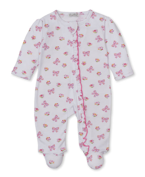 Blossoming Bows Zip Footie