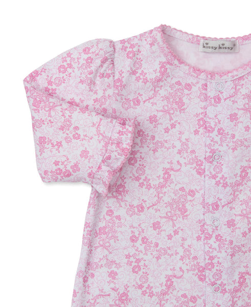 Old English Roses Pink Convertible Gown
