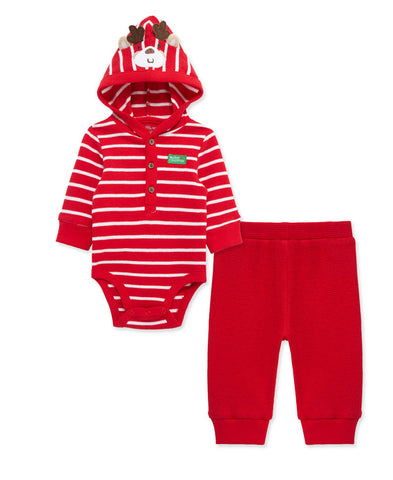 "My First Christmas" Reindeer Jogger Set