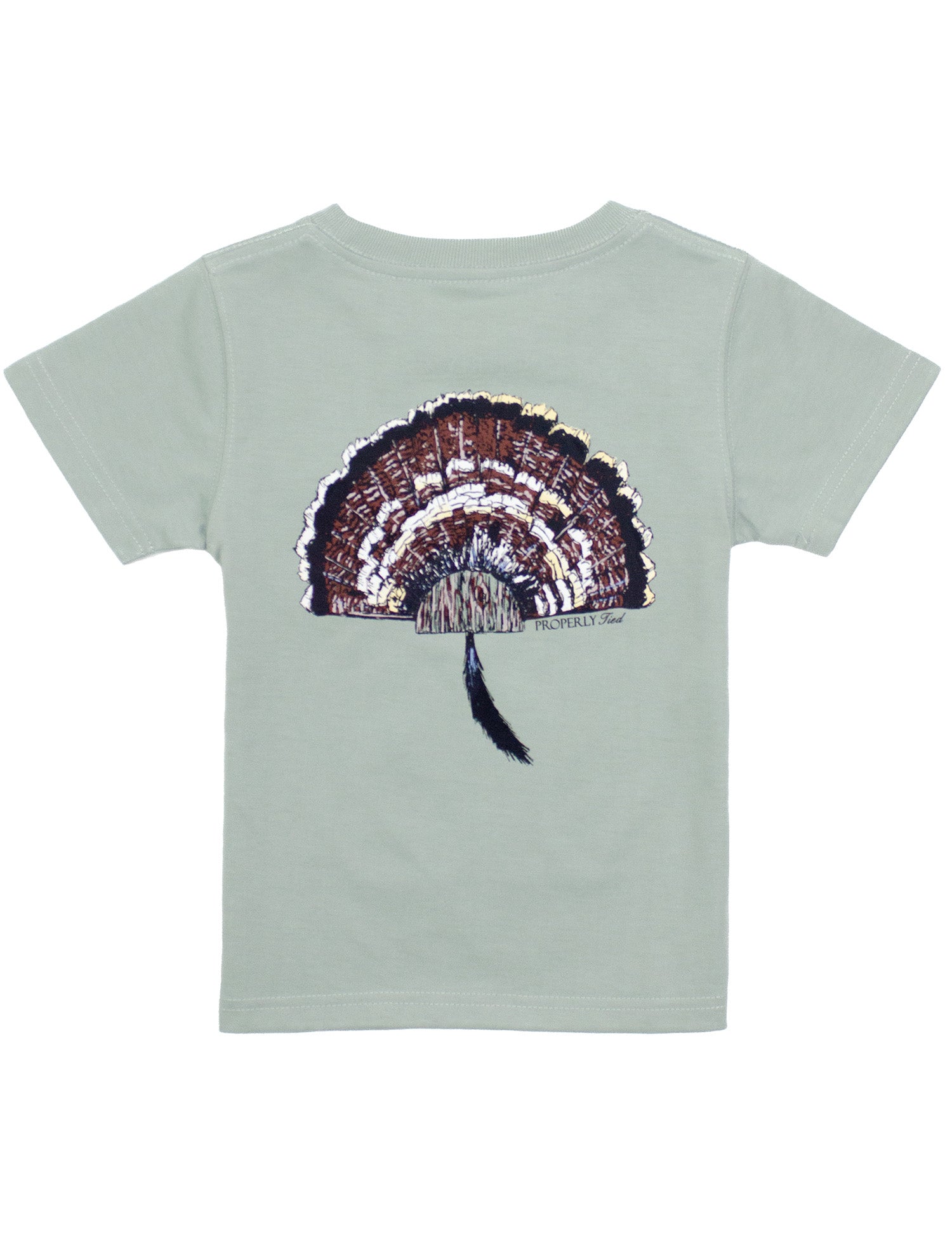 Boys Turkey Mount Tee-Chrome Grey