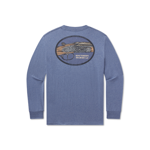 Washed Slate Heritage Engraved Long Sleeve Tee