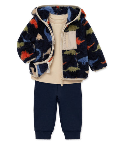 Dino 3-Piece Sherpa Set