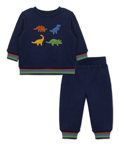 Dino Chenille Sweatshirt Set