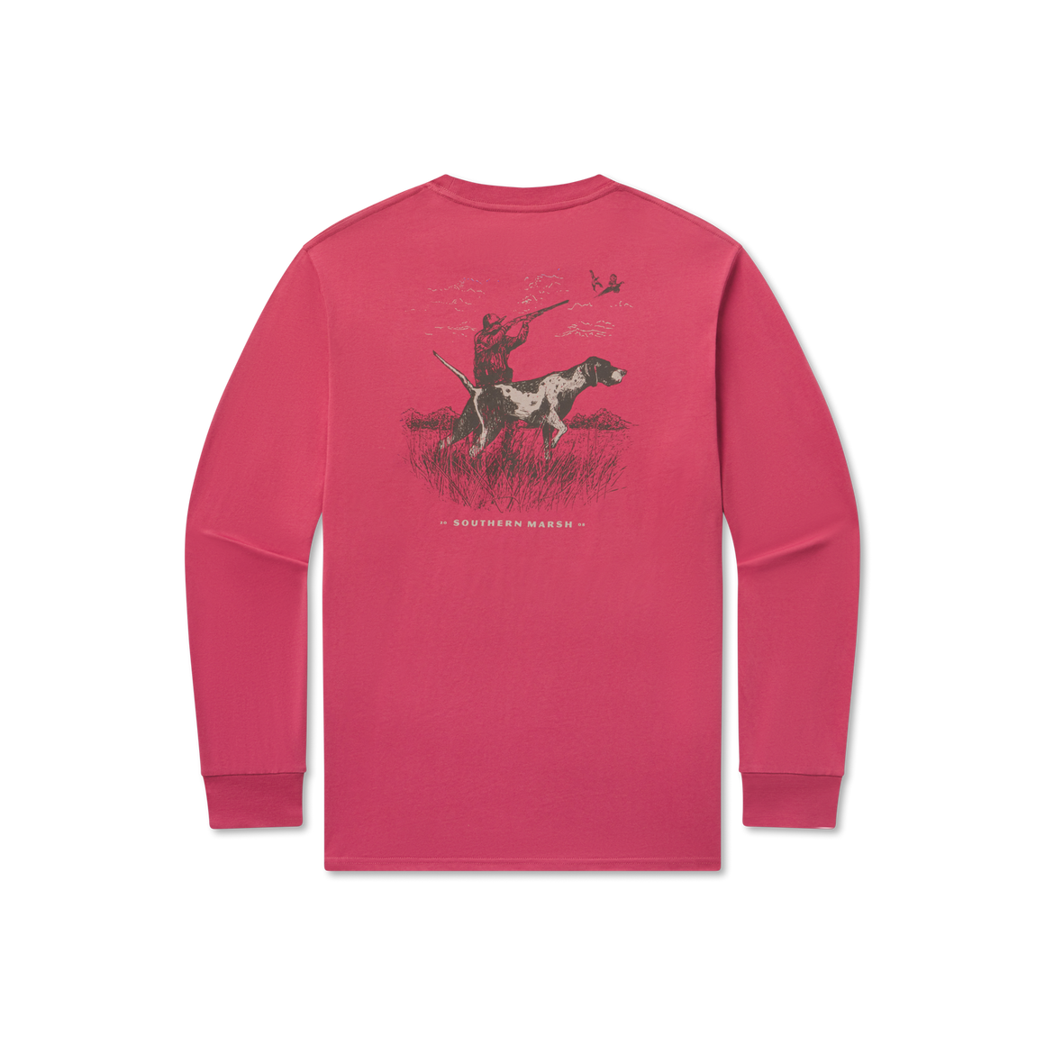 Pointer Uplander Tee - Long Sleeve Tee-Rhubarb