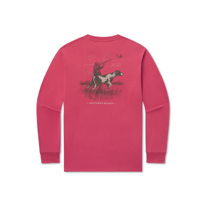 Pointer Uplander Tee - Long Sleeve Tee-Rhubarb