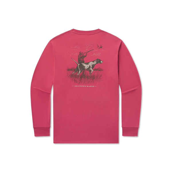 Pointer Uplander Tee - Long Sleeve Tee-Rhubarb