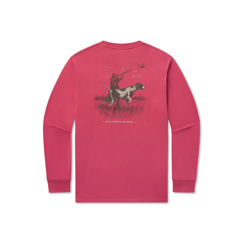 Pointer Uplander Tee - Long Sleeve Tee-Rhubarb