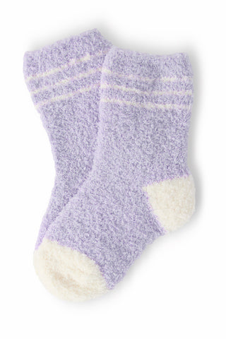 Lavender/Coconut Sporty Cozy Socks