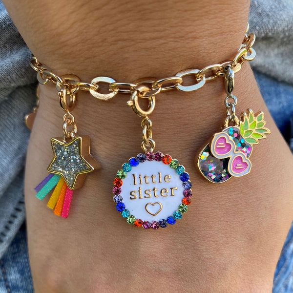 Charm It Gold Little Sister Charm