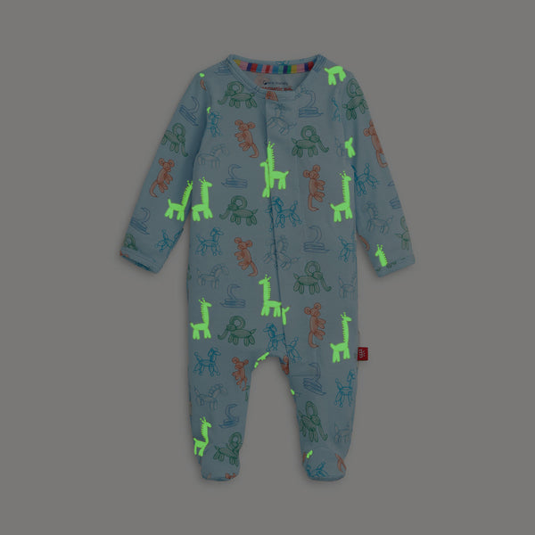 Blue Party Animals Glow In The Dark Footie