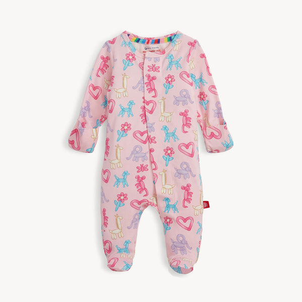 Pink Party Animals Glow In The Dark Footie