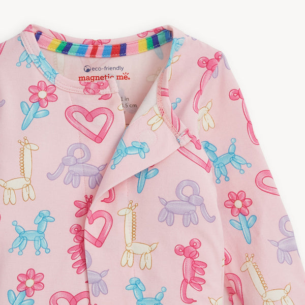 Pink Party Animals Glow In The Dark Footie