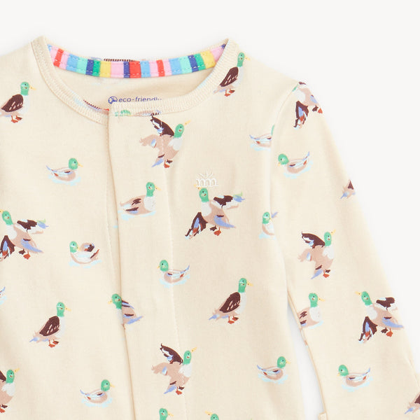 Magnetic Footie Organic Cotton - Quack Me Up