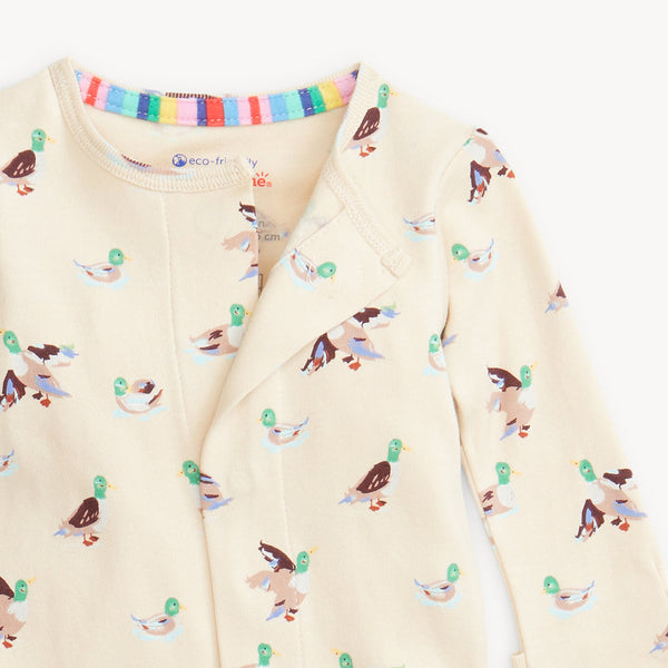 Magnetic Footie Organic Cotton - Quack Me Up