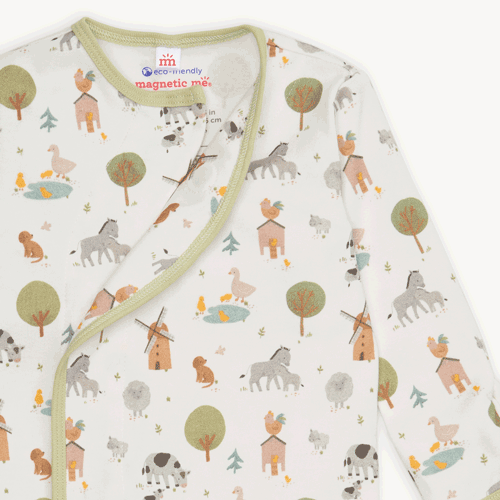 Funny Farm Organic Cotton Footie