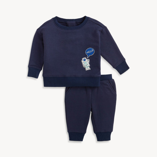 Magnetic Sweatsuit-Brushed Blue