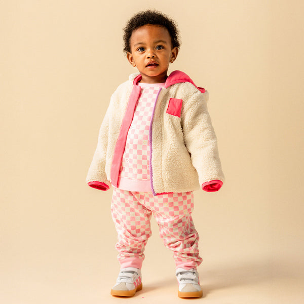 Gentle Cream Magnetic Sherpa Jacket