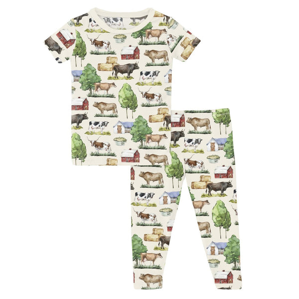 Natural Grazing Cows Short Sleeve PJ's