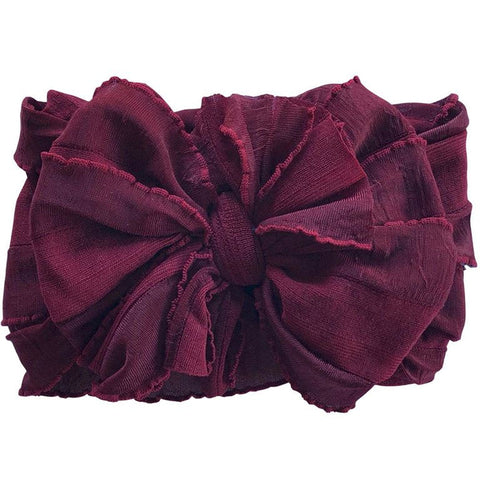 Maroon Ruffle Headband