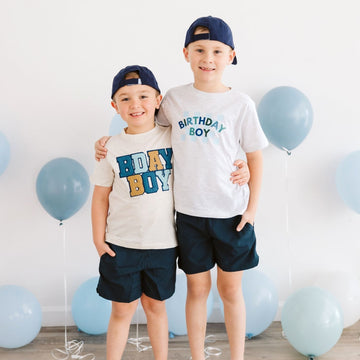 Birthday Boy Checkered Tee