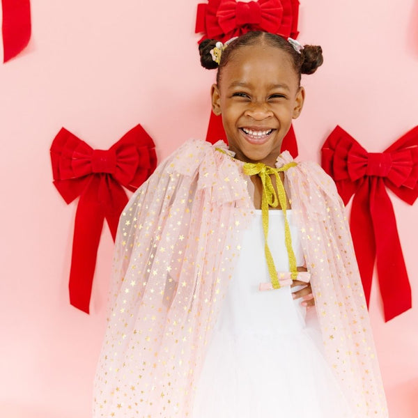 Blush Shimmer Star Cape