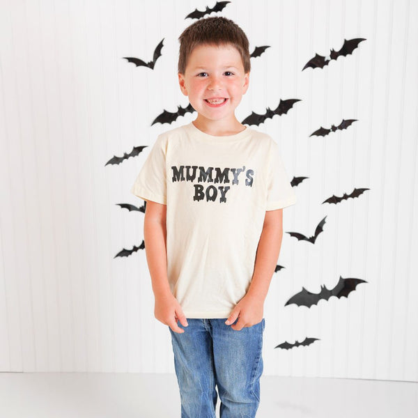 Mummy's Boy Halloween Short Sleeve T-Shirt - Natural