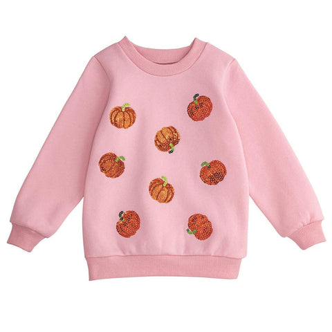 Sequin Pumpkin Sweatshirt