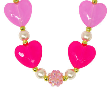 PP Ballet Heart and Pearl Necklace