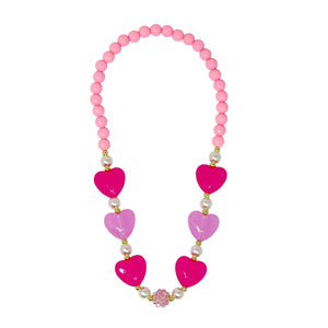 PP Ballet Heart and Pearl Necklace