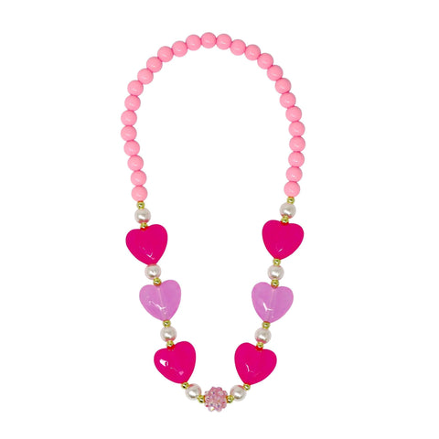 PP Ballet Heart and Pearl Necklace