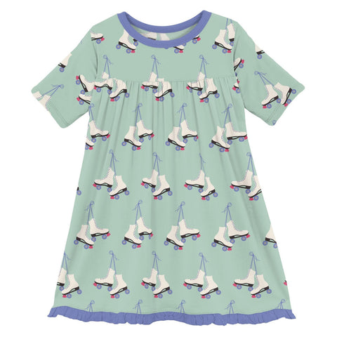 Pistachio Roller Skates Swing Dress