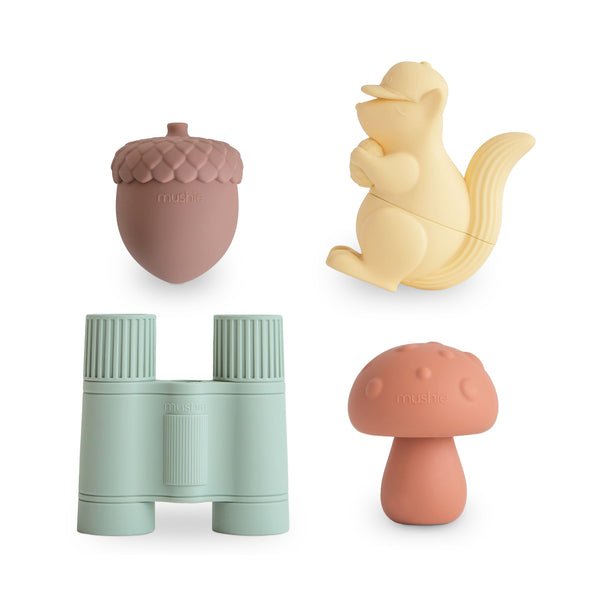 Mushie Nature Mold Free Bath Play Set - 4 Pack