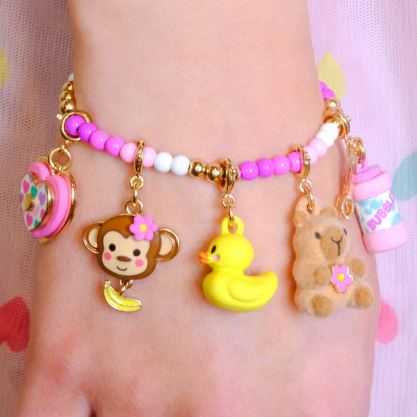Charm It Gold Furry Capybara Charm