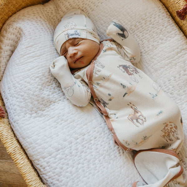 Montana Newborn Knotted Gown