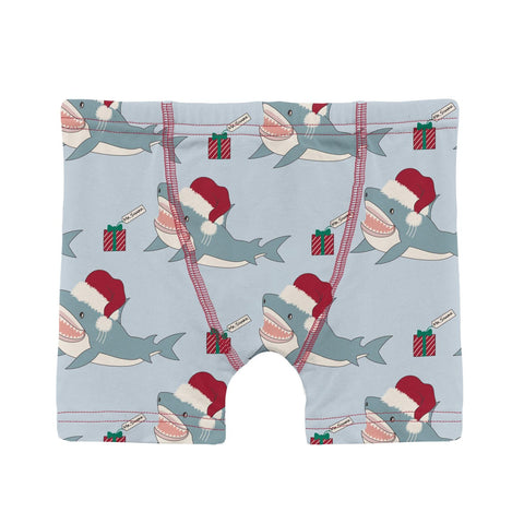 Illusion Blue Holiday Sharks Briefs