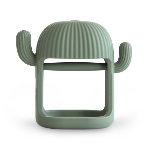 Mushie No-Drop Cactus Teether - Dried Thyme