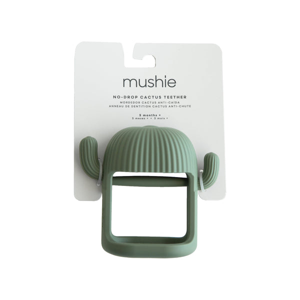 Mushie No-Drop Cactus Teether - Dried Thyme