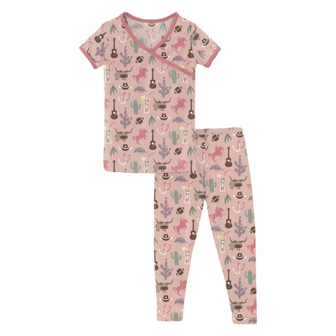Peach Blossom Kimono Pajama Set