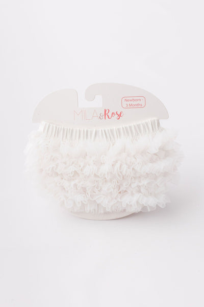 Off White Ruffle Bum Bloomer